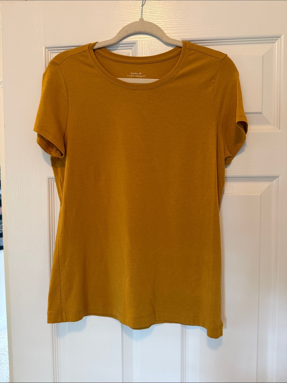 Banana Republic Short Sleeve Crew Tee - Mustard Yellow